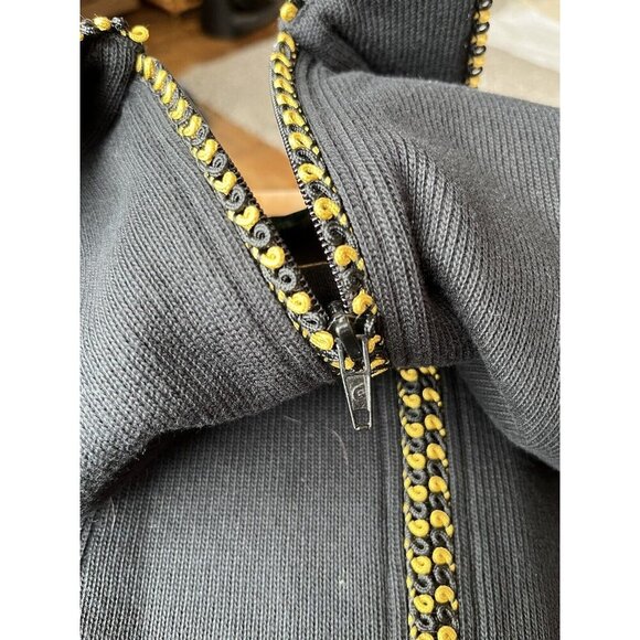 Suttles & Seawinds Vintage Collared Trim Sweater jacket Size L Made In Canada - Picture 8 of 9